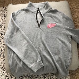 Detroit Red Wings Quarter Zip Sweater